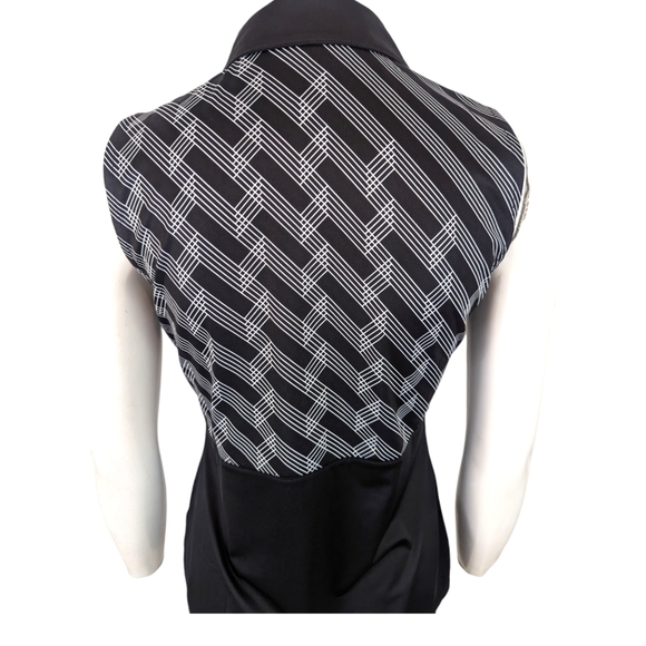 EPNY Golf Polo Sleeveless NEW Womens Small Black Zip Neck Tank Top EP New York - Picture 6 of 11